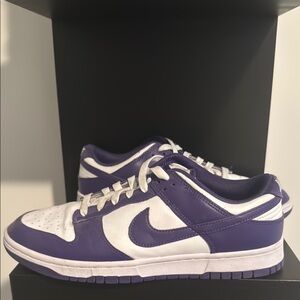 Nike White and Purple Athletic Shoes